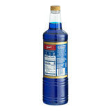 Torani Sugar-Free Blue Raspberry Flavoring / Fruit Syrup Plastic Bottle 1 Liter - 6/Case
