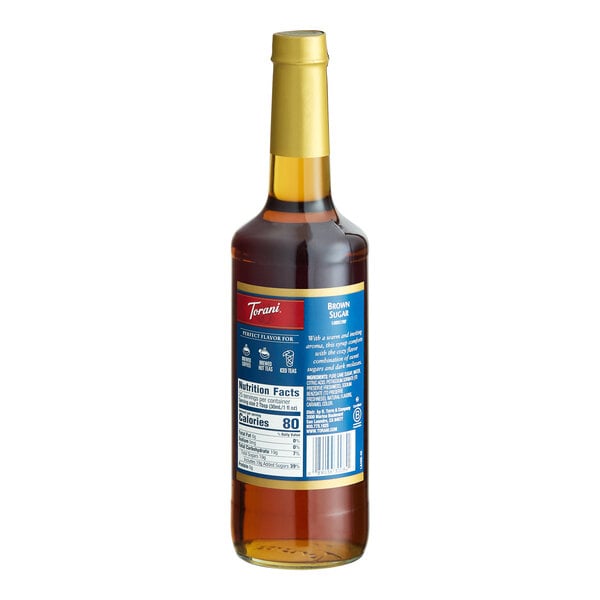 Torani Brown Sugar Flavoring Syrup Glass Bottle 750 mL
