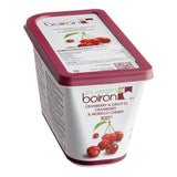 Les Vergers Boiron Cranberry and Morello Cherry 100% Fruit Puree 2.2 lb. - 3/Case