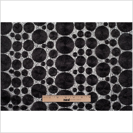 Black Polyester Novelty Lace