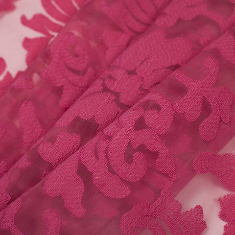 Hot Pink Polyester Lace