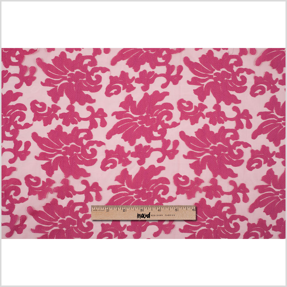 Hot Pink Polyester Lace