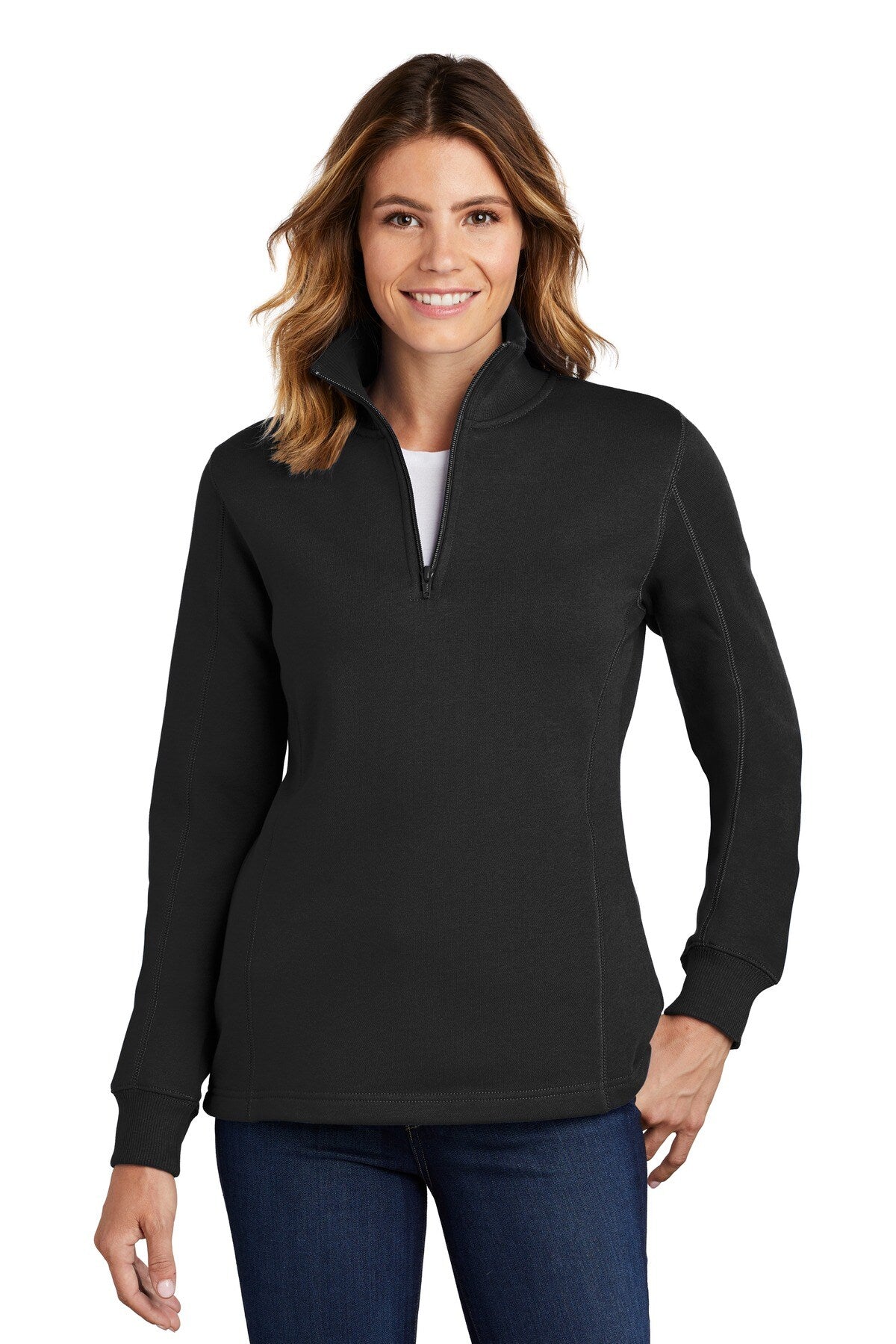 Sport-Tek® Women's Zip Sweatshirt Durable Comfortable Stylish Fleece