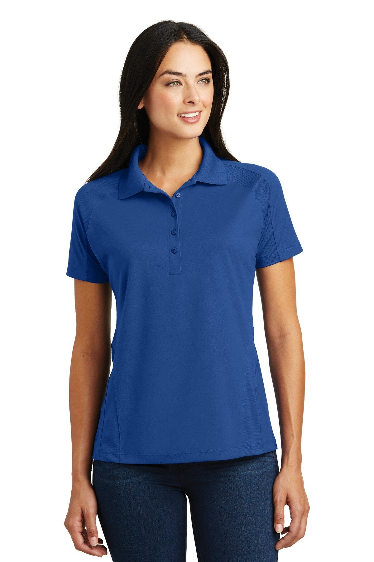 Sport-Tek® Womens Dri-Mesh Pro Polo Moisture Wicking Breathable Athletic Shirt