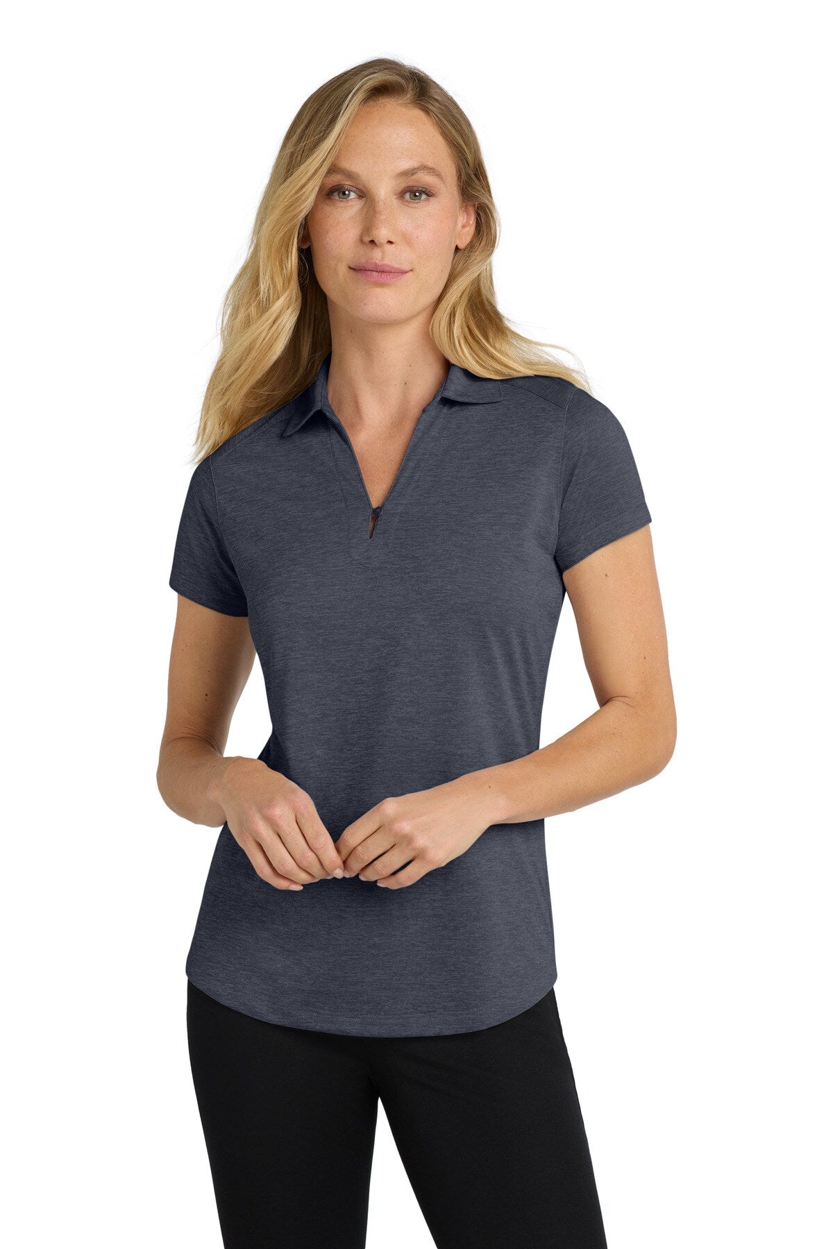 Port Authority® Women's Digi Heather Performance Polo Moisture Wicking Snag Resistant Shirt