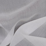 Oscar de la Renta White Crinkle Silk Chiffon