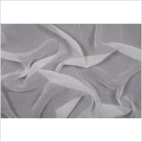 Oscar de la Renta White Crinkle Silk Chiffon