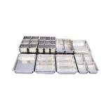 Steam Table Pan, Stainless, Ninth Size (6-3/4" x 4-1/4") x 2-1/2"