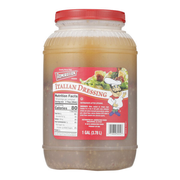 Admiration Italian Dressing 1 Gallon - 4/Case