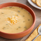 Soup Supreme Poblano and White Cheddar Soup with Tomatillos 4 lb. - 4/Case