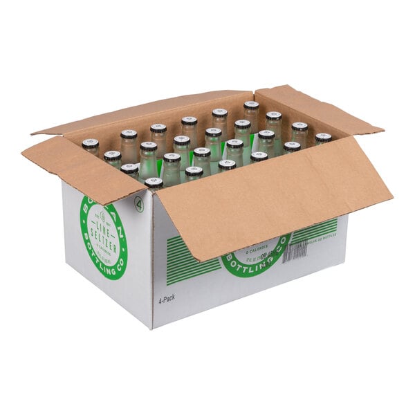 Boylan Bottling Co. 12 fl. oz. Lime Seltzer - 24/Case