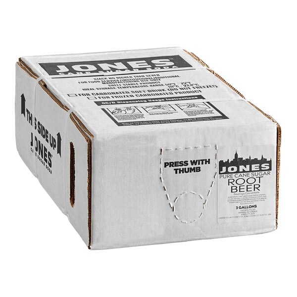 Jones Root Beer Beverage / Soda Syrup 3 Gallon Bag in Box