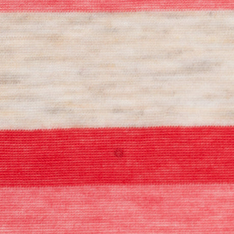Heathered Oatmeal Striped Stretch Viscose Jersey