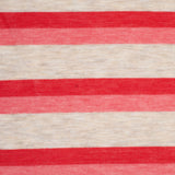 Heathered Oatmeal Striped Stretch Viscose Jersey