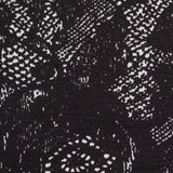 Black and White Abstract Wrinkled Polyester Woven