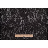 Black and White Abstract Wrinkled Polyester Woven