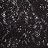 Black and White Abstract Wrinkled Polyester Woven