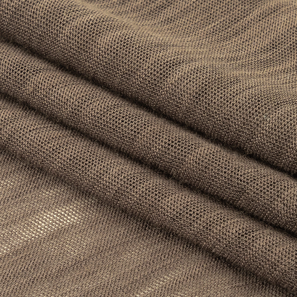 Heathered Dark Gray Sheer Rayon Jersey