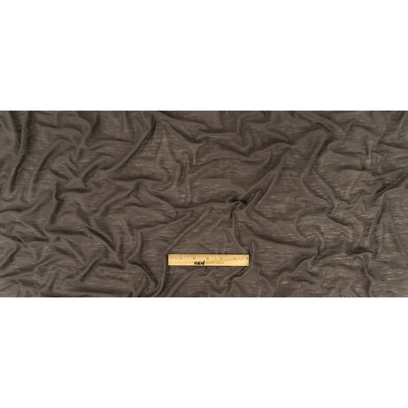 Heathered Dark Gray Sheer Rayon Jersey