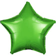 Foil Star Metallic Green Balloon