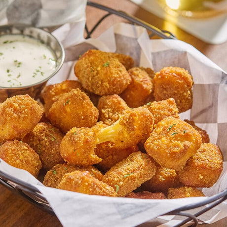 Kaufhold's Kurds Breaded Cajun Cheese Curds 5 lb. - 2/Case