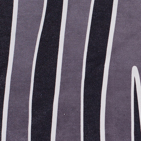 Medium Gray/Black Zebra Printed Stretch Lamb Leather