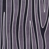 Medium Gray/Black Zebra Printed Stretch Lamb Leather