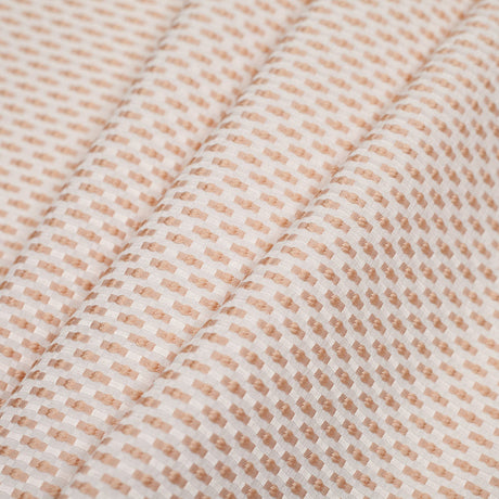Beige on Ivory Polka Dotted Polyester Jacquard
