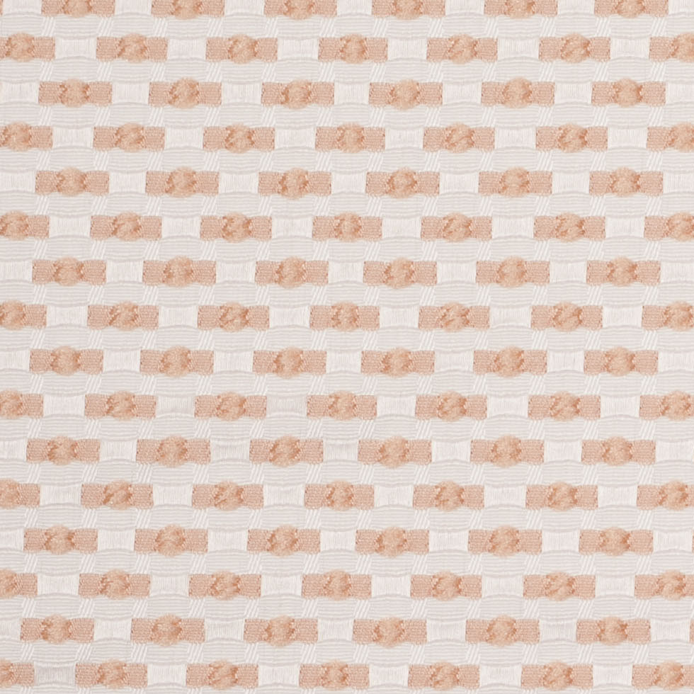 Beige on Ivory Polka Dotted Polyester Jacquard