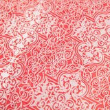 High Risk Red and White Ornate Tiles Printed Cotton Woven