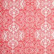 High Risk Red and White Ornate Tiles Printed Cotton Woven