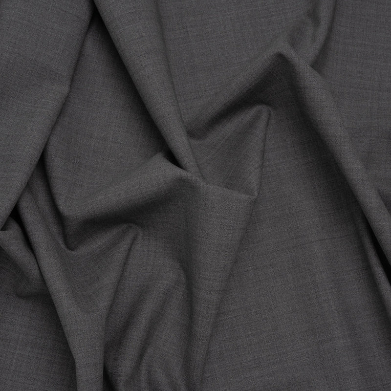 Italian Light Gray Wool-Spandex Suiting