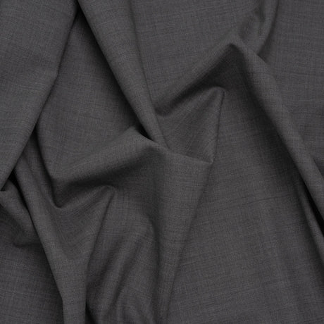 Italian Light Gray Wool-Spandex Suiting