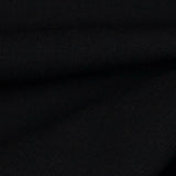 Italian Black Wool-Spandex Suiting
