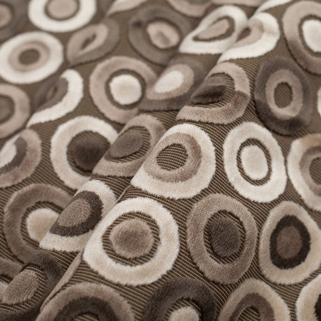 Gray/Beige Geometric Velvet