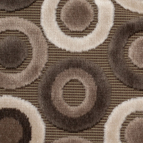 Gray/Beige Geometric Velvet