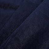 Navy Ribbed Velvet
