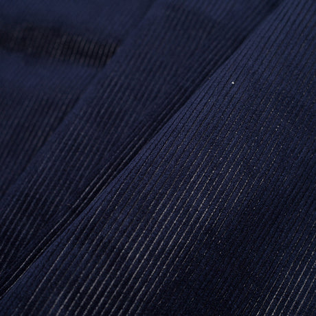 Navy Ribbed Velvet