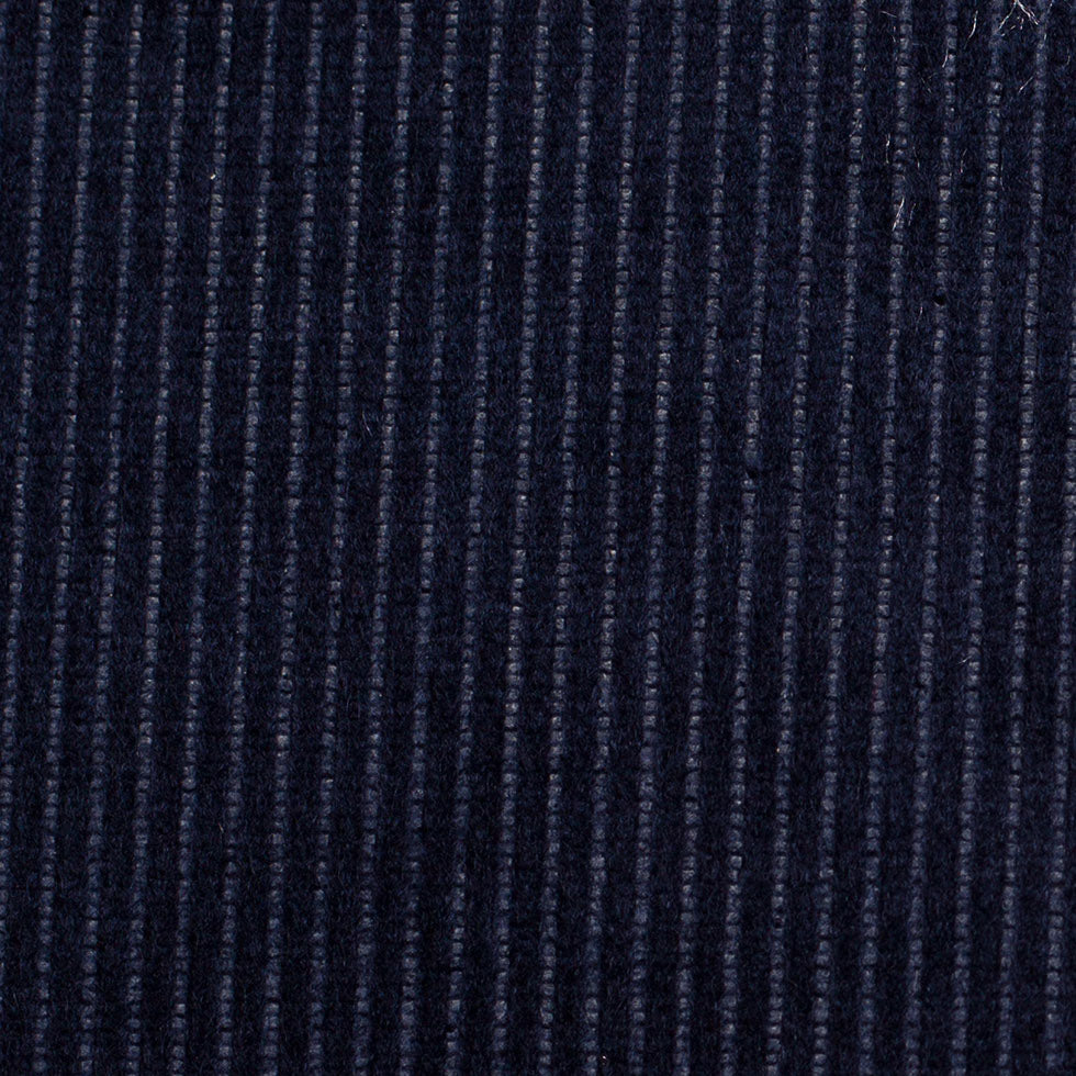 Navy Ribbed Velvet