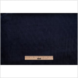 Navy Ribbed Velvet