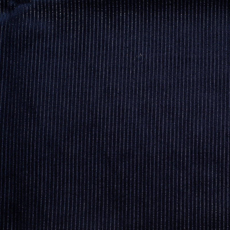 Navy Ribbed Velvet
