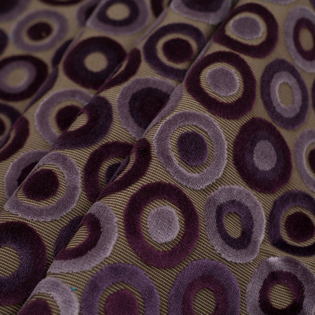 Purple Geometric Velvet