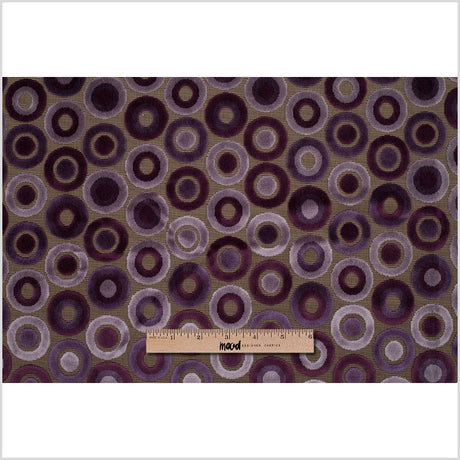 Purple Geometric Velvet