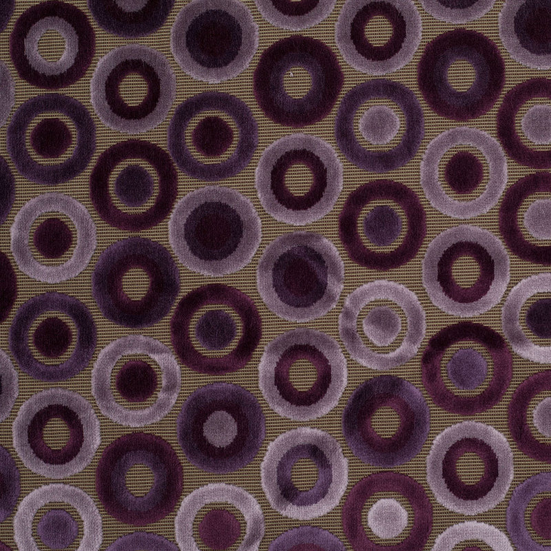 Purple Geometric Velvet