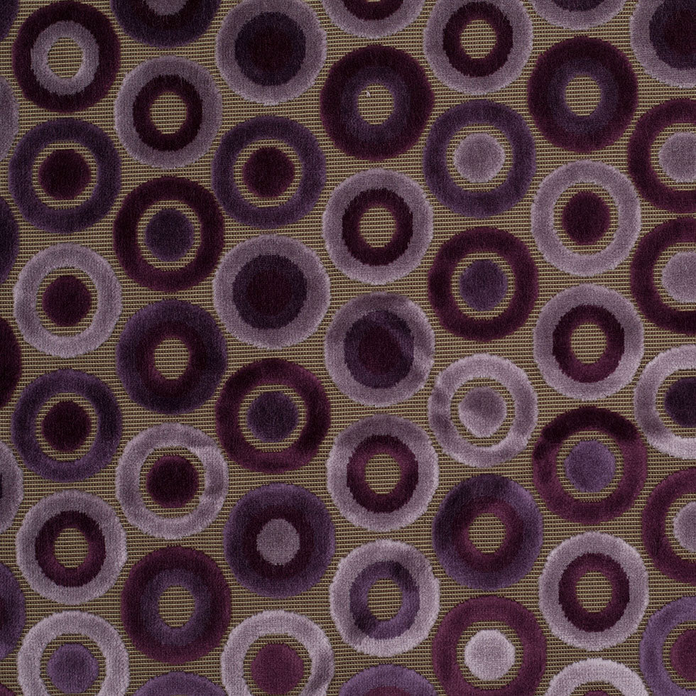 Purple Geometric Velvet