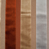 Beige/Rust Striped Velvet