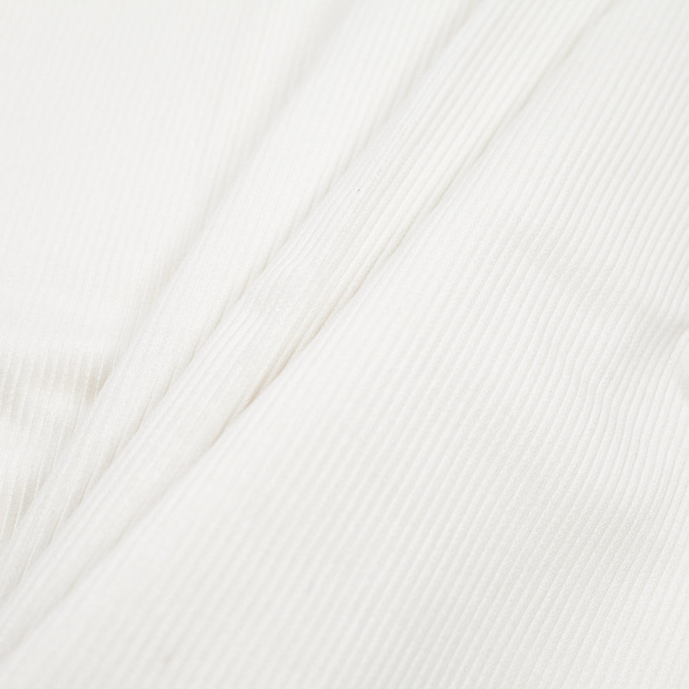 Ivory Ribbed Velvet