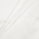 Ivory Ribbed Velvet