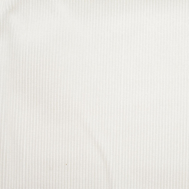 Ivory Ribbed Velvet