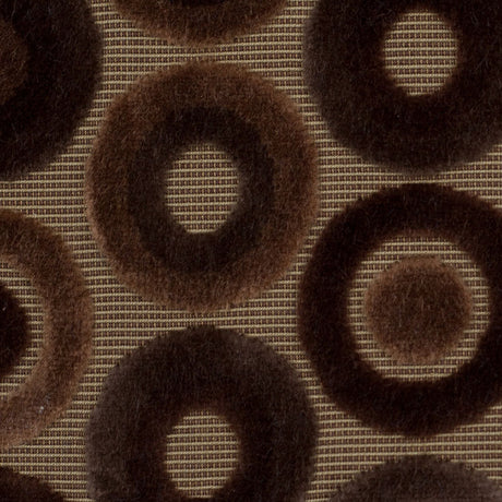 Brown Geometric Velvet
